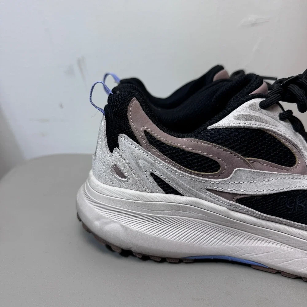 Ryka Trailblazer Womens 9 Black Mauve Running Walking Shoes Sneakers
